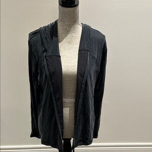 lululemon athletica Black Open-Front Draped Jacket